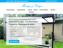 Tablet Screenshot of montage-und-design.eu
